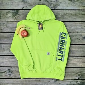 Carhartt Hoodie Work Wear Spellout Sweatshirt NWT